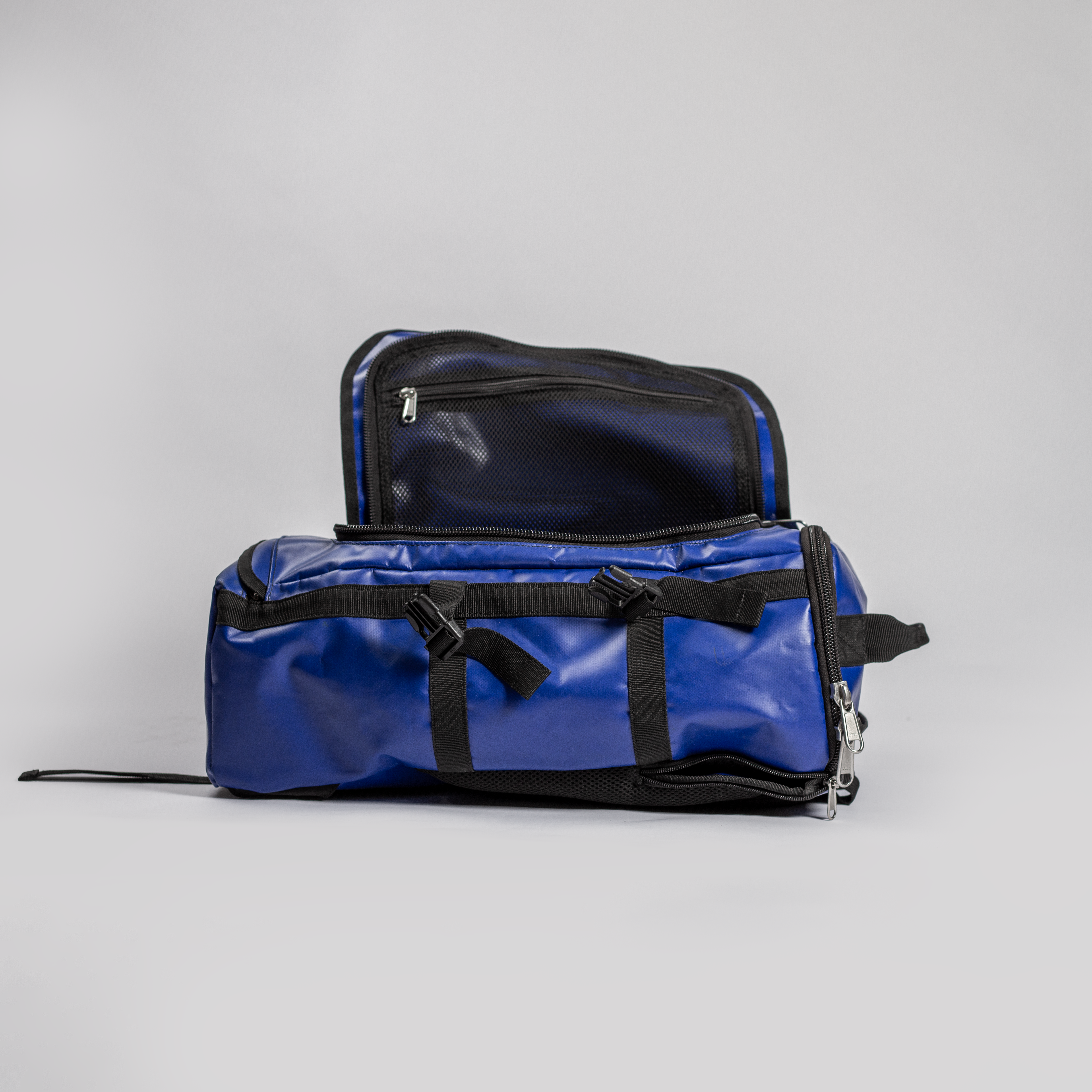 INVIA Bag bleu ouvert avec compartiments